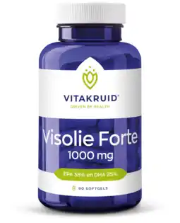 De Online Drogist Vitakruid visolie forte softgels 90sg aanbieding