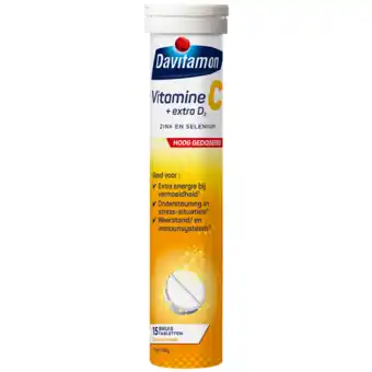De Online Drogist Davitamon vitamine c + extra d3 bruistabletten 15tb aanbieding