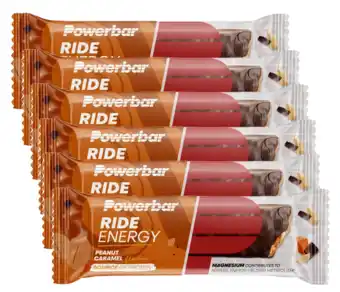 De Online Drogist Powerbar ride energy bar peanut caramel voordeelverpakking 6x55gr aanbieding