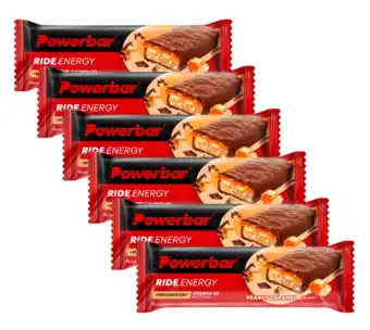 De Online Drogist Powerbar ride energy bar peanut caramel voordeelverpakking 6x55gr aanbieding