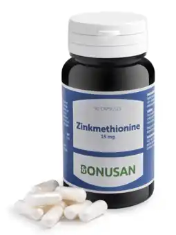 De Online Drogist Bonusan zinkmethionine 15mg capsules 90cp aanbieding