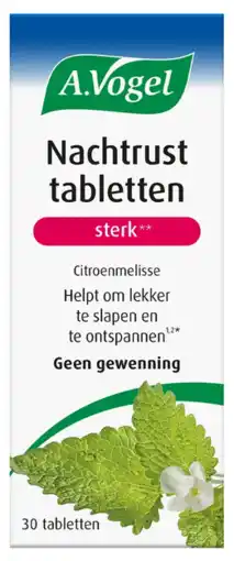 De Online Drogist A.vogel dormeasan citroenmelisse nachtrust tabletten sterk** 30st aanbieding