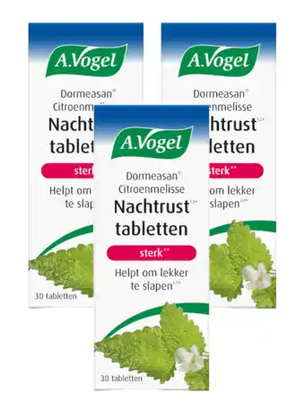 De Online Drogist A.vogel dormeasan citroenmelisse sterk** tabletten multiverpakking 3x30st aanbieding