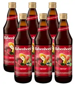 De Online Drogist Rabenhorst detox sap voordeelverpakking 6x750ml aanbieding