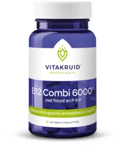 De Online Drogist Vitakruid b12 combi 6000mcg smelttabletten 60tb aanbieding