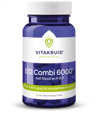 De Online Drogist Vitakruid b12 combi 6000mcg smelttabletten 60tb aanbieding
