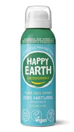 De Online Drogist Happy earth happy earth 100% natuurlijke air spray cedar lime 100ml aanbieding