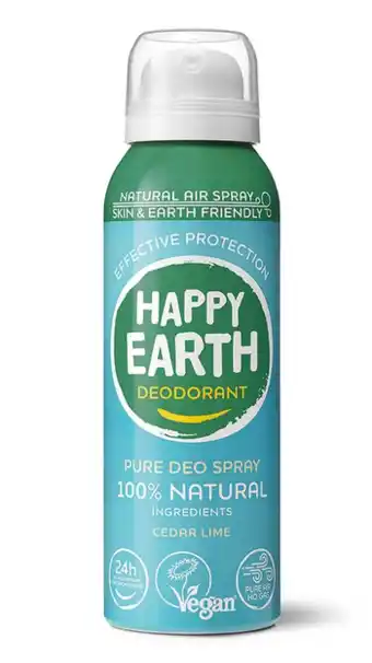 De Online Drogist Happy earth happy earth 100% natuurlijke air spray cedar lime 100ml aanbieding