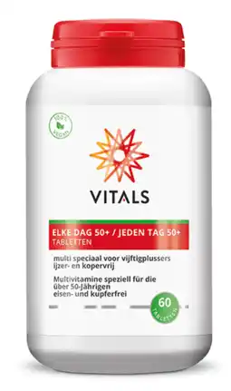 De Online Drogist Vitals elke dag 50+ tabletten 60tb aanbieding