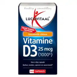 De Online Drogist Lucovitaal vitamine d3 25mcg capsules 365cp aanbieding