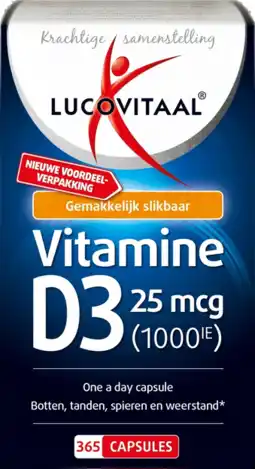 De Online Drogist Lucovitaal vitamine d3 25mcg capsules 365cp aanbieding