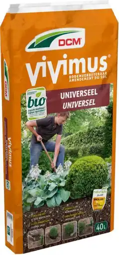 Welkoop Dcm vivimus universeel - bodemverbeteraar - 40 l aanbieding