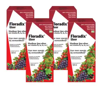 De Online Drogist Salus elixer floradix 4x500ml aanbieding