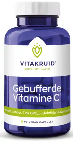 De Online Drogist Vitakruid gebufferde vitamine c capsules 100cp aanbieding