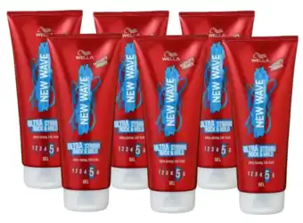 De Online Drogist Wella new wave ultra strong rock & hold gel voordeelverpakking 6x200ml aanbieding