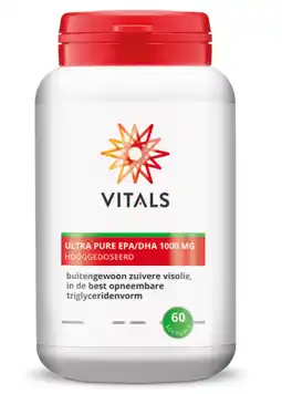 De Online Drogist Vitals ultra pure epa/dha 1000mg 60sg aanbieding