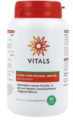 De Online Drogist Vitals ultra pure epa/dha 1000mg 60sg aanbieding