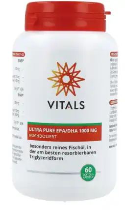 De Online Drogist Vitals ultra pure epa/dha 1000mg 60sg aanbieding