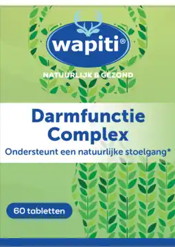 De Online Drogist Wapiti darmfunctie complex tabletten 60st aanbieding