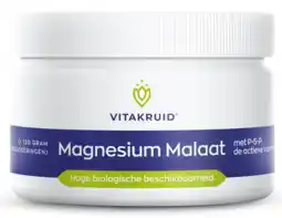 De Online Drogist Vitakruid magnesium malaat poeder 120gr aanbieding