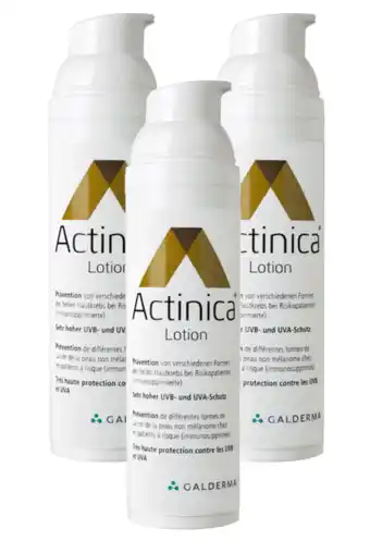 De Online Drogist Actinica lotion spf50+ trio-verpakking 3x80gr aanbieding