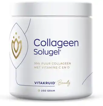 De Online Drogist Vitakruid collageen solugel® poeder 250gr aanbieding