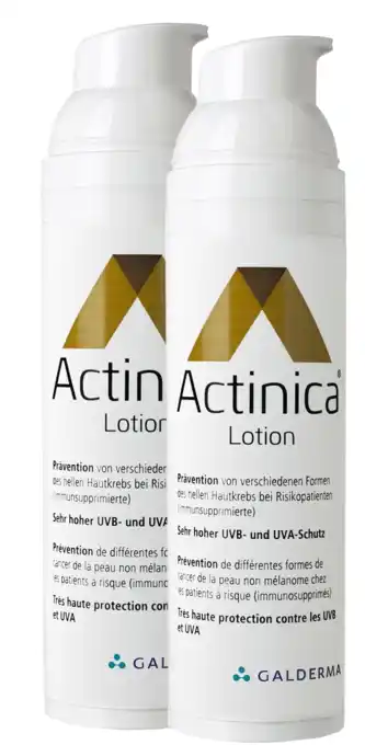 De Online Drogist Actinica lotion spf50+ voordeelverpakking 2x80gr aanbieding