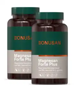 De Online Drogist Bonusan magnesan forte plus tabletten duoverpakking 2x60tb aanbieding