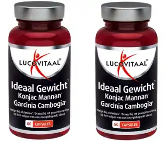 De Online Drogist Lucovitaal ideaal gewicht konjac mannan garcinia cambogia 2x60cp aanbieding