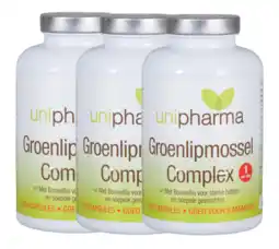 De Online Drogist Unipharma groenlipmossel complex capsules multipack 3x180cp aanbieding