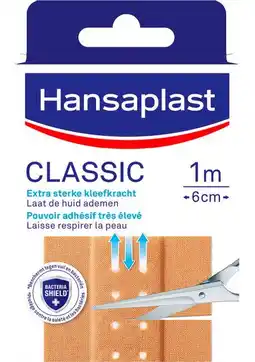 De Online Drogist Hansaplast classic pleisters 1m x 6cm 1st aanbieding