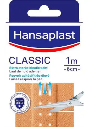 De Online Drogist Hansaplast classic pleisters 1m x 6cm 1st aanbieding