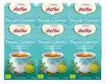 De Online Drogist Yogi tea throat comfort voordeelverpakking 6x17st aanbieding