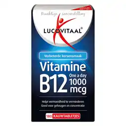 De Online Drogist Lucovitaal vitamine b12 1000mcg 180 kauwtabletten 180tb aanbieding