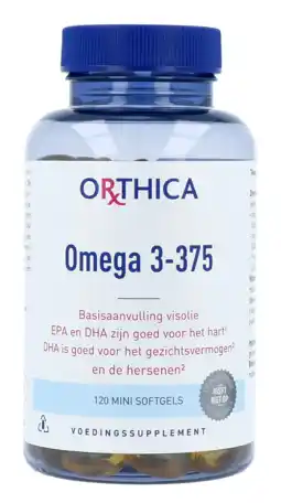 De Online Drogist Orthica omega 3-375 softgels 120sg aanbieding