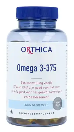 De Online Drogist Orthica omega 3-375 softgels 120sg aanbieding