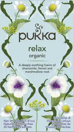 De Online Drogist Pukka relax organic thee 20zk aanbieding