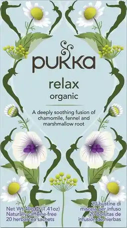 De Online Drogist Pukka relax organic thee 20zk aanbieding