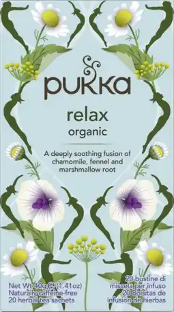 De Online Drogist Pukka relax organic thee 20zk aanbieding