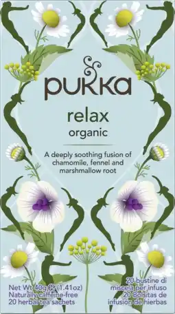 De Online Drogist Pukka relax organic thee 20zk aanbieding