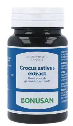 De Online Drogist Bonusan crocus sativus extract capsules 60cp aanbieding