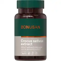 De Online Drogist Bonusan crocus sativus extract capsules 60cp aanbieding