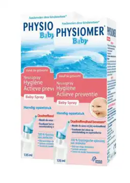 De Online Drogist Physiomer baby spray duoverpakking 2x135ml aanbieding