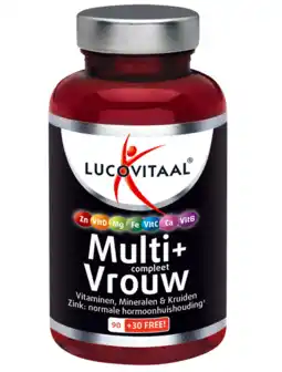 De Online Drogist Lucovitaal multi+ compleet vrouw tabletten 120tb aanbieding