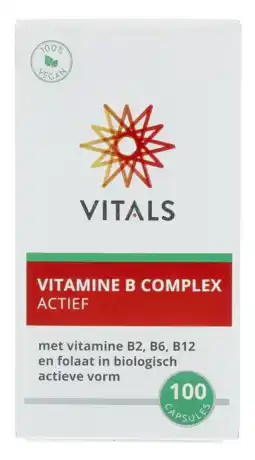 De Online Drogist Vitals vitamine b complex actief capsules 100cp aanbieding