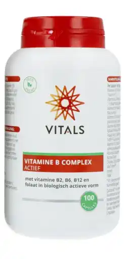 De Online Drogist Vitals vitamine b complex actief capsules 100cp aanbieding
