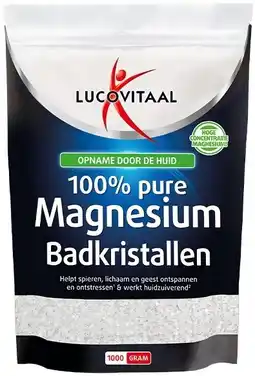 De Online Drogist Lucovitaal magnesium badkristallen 1000gr aanbieding