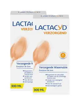 De Online Drogist Lactacyd wasemulsie verzorgend multiverpakking 2x300ml aanbieding