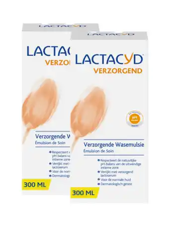 De Online Drogist Lactacyd wasemulsie verzorgend multiverpakking 2x300ml aanbieding