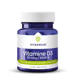 De Online Drogist Vitakruid vitamine d3 25 mcg tabletten 120tb aanbieding